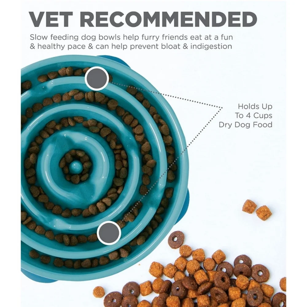Outward Hound Fun Feeder Slo Bowl, Slow Feeder Dog Bowl
